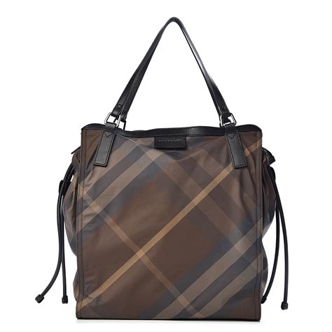 burberry packable nylon tote black|burberry checked canvas tote bag.